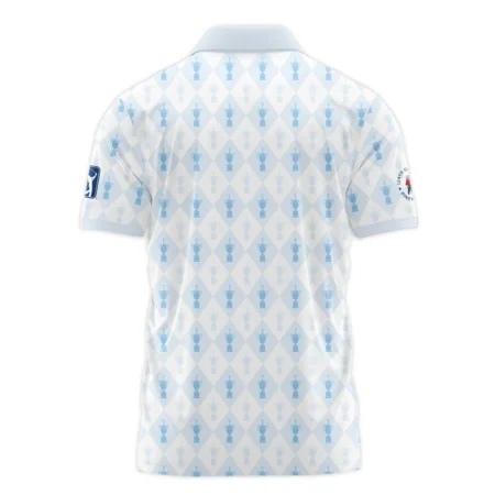 PGA Tour 124th U.S. Open Pinehurst Ping Polo Shirt Sports Pattern Cup Color Light Blue Polo Shirt For Men