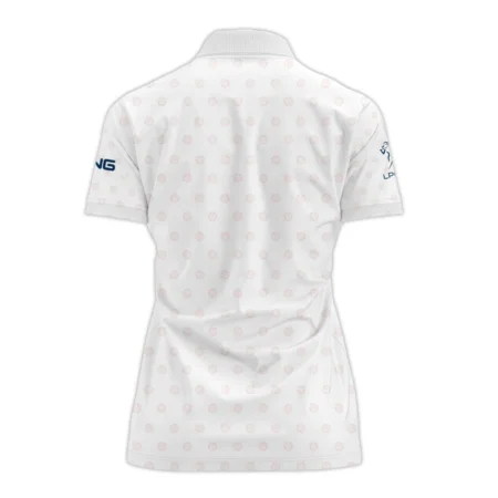 Golf Pattern 79th U.S. Women’s Open Lancaster Ping Polo Shirt White Color All Over Print Polo Shirt For Woman