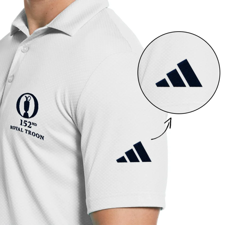 Embroidered Polo Adidas The 152nd Open Championship Royal Troon Embroidered Apparel