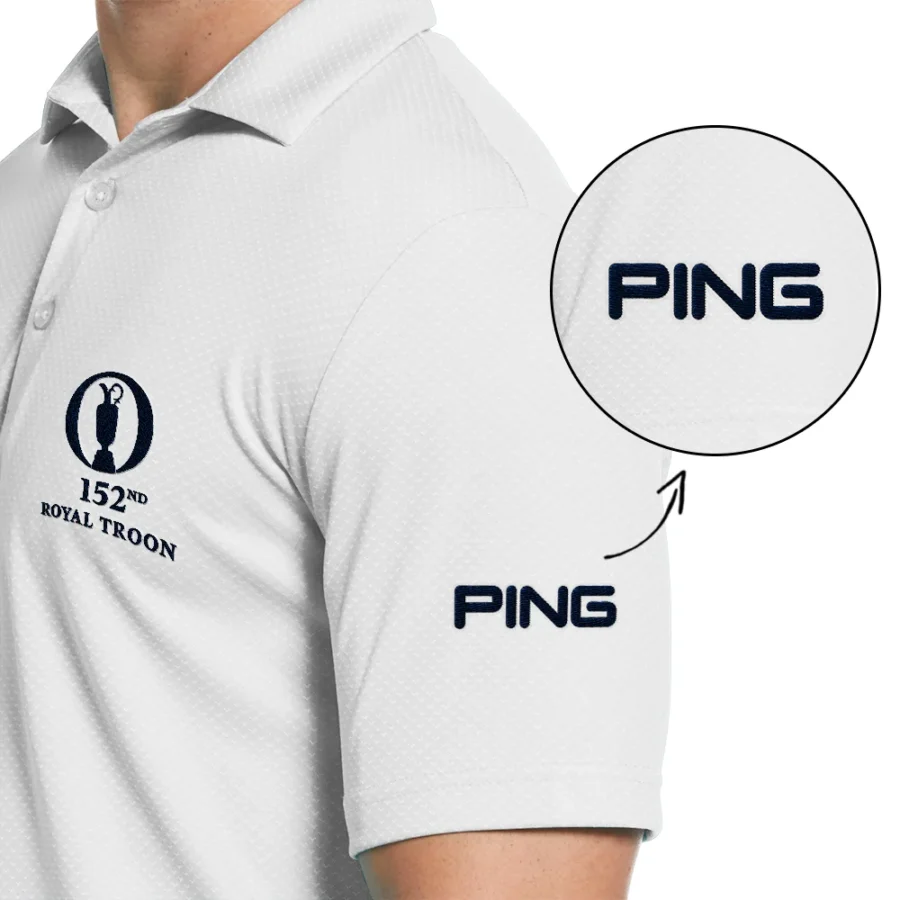 Embroidered Polo PING The 152nd Open Championship Royal Troon Embroidered Apparel