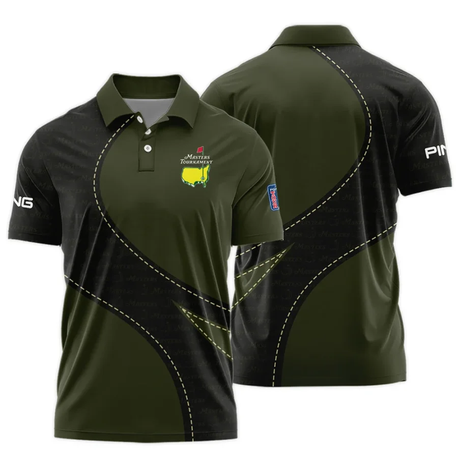 Pattern Military Green Masters Tournament Ping Polo Shirt Style Classic Polo Shirt For Men