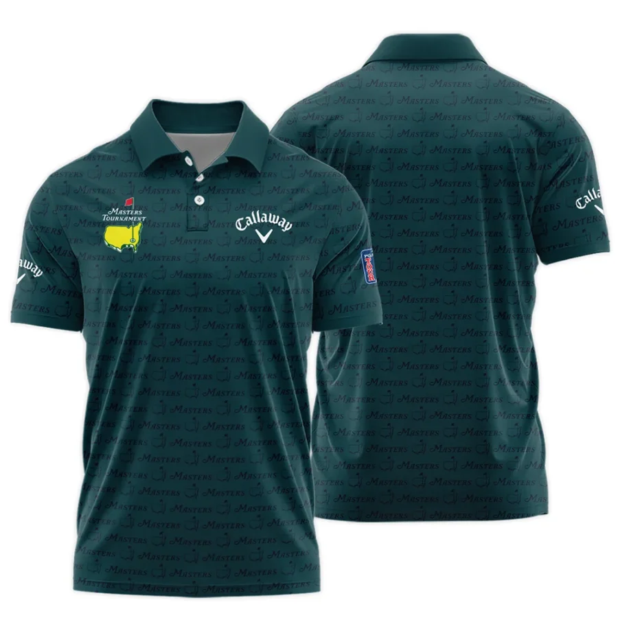 Pattern Dark Green Masters Tournament Callaway Polo Shirt Color Green Polo Shirt For Men