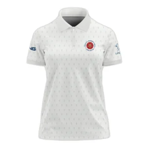 Golf Pattern Cup 79th U.S. Women’s Open Lancaster Ping Long Polo Shirt Golf Sport White All Over Print Long Polo Shirt For Woman