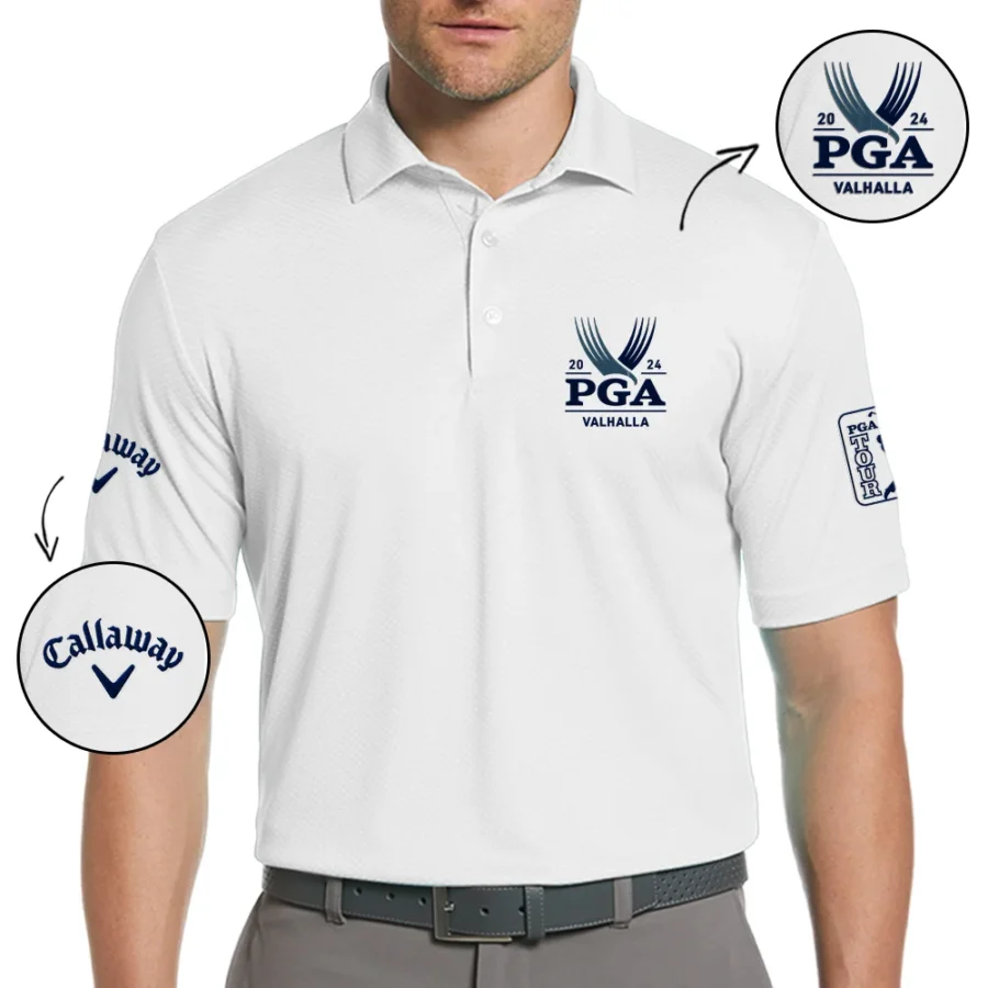 Embroidered Polo Callaway 2024 PGA Championship at Valhalla Embroidered Apparel PGA Tour