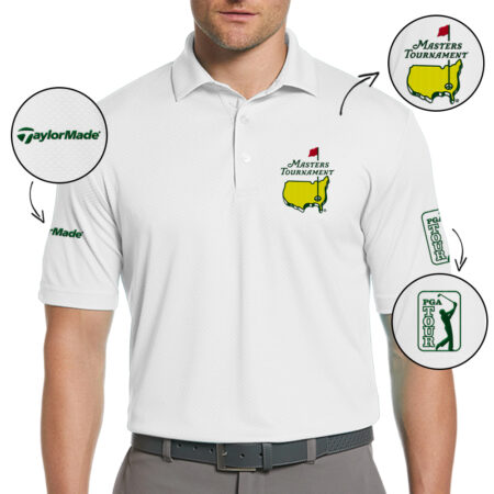 Special Version Tournament Embroidered Polo Taylor Made Masters Tournament Embroidered Apparel Sport Love