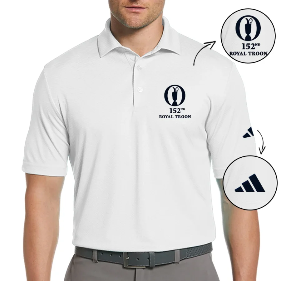 Embroidered Polo Adidas The 152nd Open Championship Royal Troon Embroidered Apparel