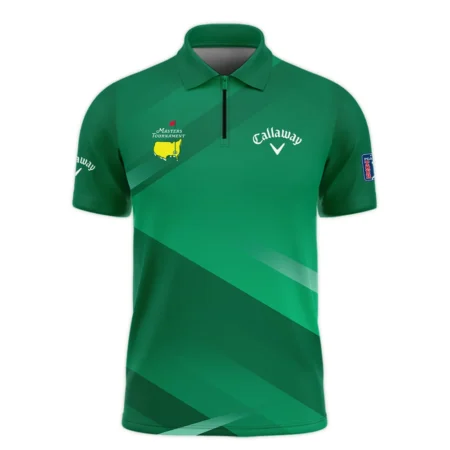 Callaway Masters Tournament Golf Zipper Hoodie Shirt Green Gradient Pattern Sports All Over Print Zipper Hoodie Shirt