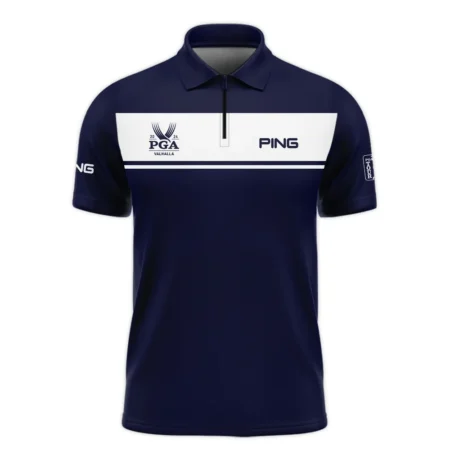 Ping 2024 PGA Championship Golf Sleeveless Jacket Sports Dark Blue White All Over Print Sleeveless Jacket