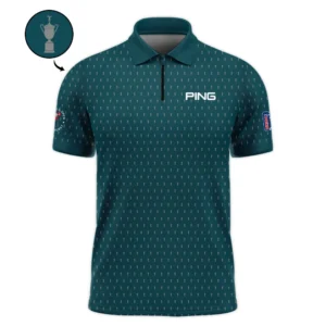 Ping 124th U.S. Open Pinehurst Sports Zipper Hoodie Shirt Cup Pattern Green All Over Print Zipper Hoodie Shirt