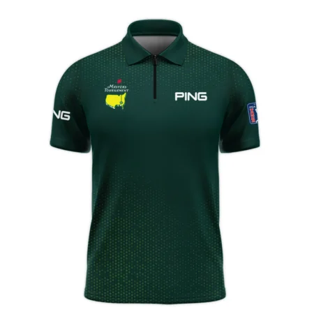 Golf Sport Masters Tournament Ping Quarter-Zip Jacket Sports Dinamond Shape Dark Green Quarter-Zip Jacket