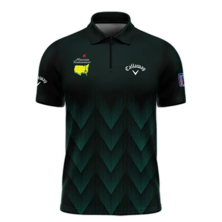 Masters Tournament Golf Callaway Sleeveless Jacket Zigzag Pattern Dark Green Golf Sports All Over Print Sleeveless Jacket