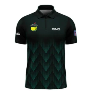 Masters Tournament Golf Ping Polo Shirt Zigzag Pattern Dark Green Golf Sports All Over Print Polo Shirt For Men