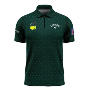 Golf Masters Tournament Callaway Long Polo Shirt Logo Pattern Gold Green Golf Sports All Over Print Long Polo Shirt For Men