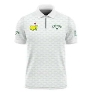 Masters Tournament Golf Callaway Polo Shirt Logo Text Pattern White Green Golf Sports All Over Print Polo Shirt For Men