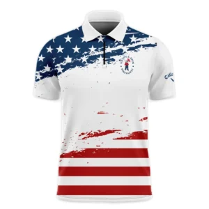 124th U.S. Open Pinehurst Special Version Callaway Polo Shirt Blue Red White Color Polo Shirt For Men