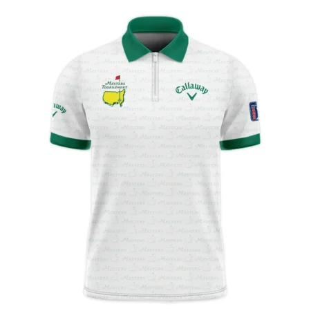 Pattern Masters Tournament Callaway Polo Shirt White Green Sport Love Clothing Polo Shirt For Men