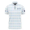 PGA Tour 124th U.S. Open Pinehurst Ping Long Polo Shirt Sports Pattern Cup Color Light Blue Long Polo Shirt For Men