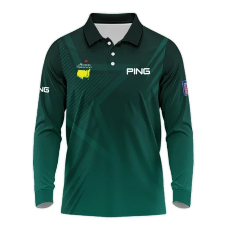 Sports Ping Masters Tournament Quarter-Zip Jacket Star Pattern Dark Green Gradient Golf Quarter-Zip Jacket