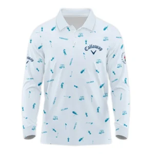 Ping 124th U.S. Open Pinehurst Polo Shirt Light Blue Pastel Golf Pattern All Over Print Polo Shirt For Men