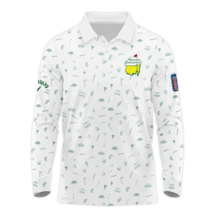Golf Masters Tournament Callaway Unisex Sweatshirt Augusta Icons Pattern White Green Golf Sports All Over Print Sweatshirt