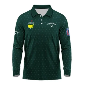 Golf Masters Tournament Callaway Quarter-Zip Jacket Logo Pattern Gold Green Golf Sports All Over Print Quarter-Zip Jacket