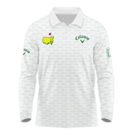 Masters Tournament Golf Callaway Polo Shirt Logo Text Pattern White Green Golf Sports All Over Print Polo Shirt For Men