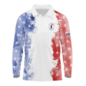 124th U.S. Open Pinehurst Special Version Ping Hoodie Shirt Blue Red Watercolor Hoodie Shirt