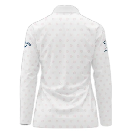 Golf Pattern 79th U.S. Women’s Open Lancaster Callaway Long Polo Shirt White Color All Over Print Long Polo Shirt For Woman