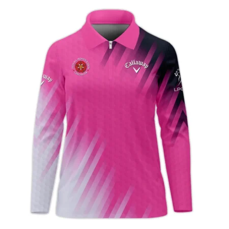 Golf 79th U.S. Women’s Open Lancaster Callaway Polo Shirt Pink Color All Over Print Polo Shirt For Woman