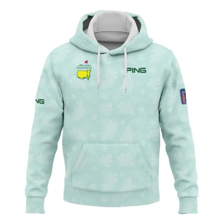 Ping Masters Tournament Sports Stand Colar Jacket Green Pastel Floral Hawaiian Pattern All Over Print Stand Colar Jacket