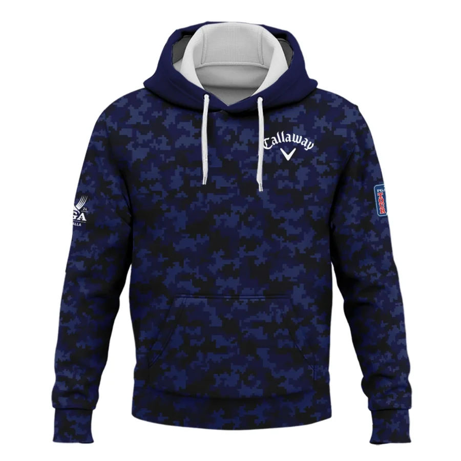 Golf 2024 PGA Championship Callaway Hoodie Shirt Blue Camouflage Pattern Sport All Over Print Hoodie Shirt