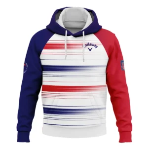 Sport Callaway 124th U.S. Open Pinehurst Zipper Hoodie Shirt Straight Lines Blue Red Zipper Hoodie Shirt