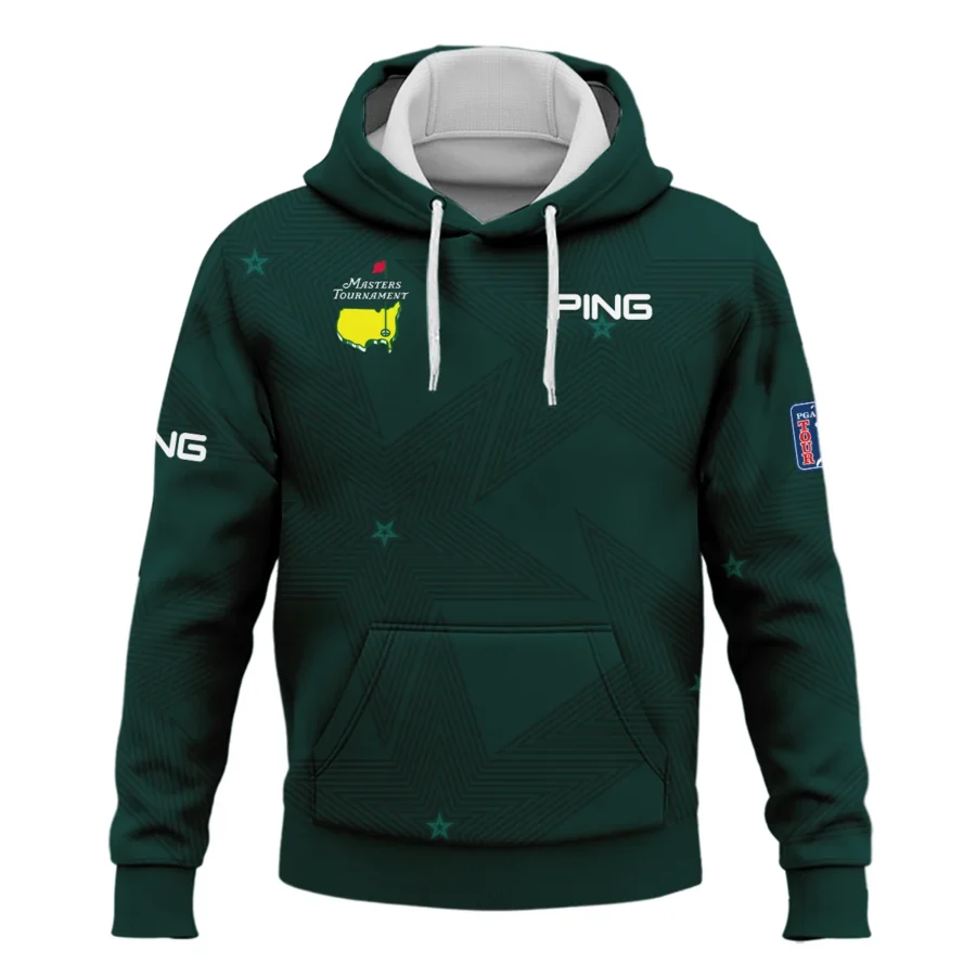 Golf Masters Tournament Ping Hoodie Shirt Stars Dark Green Golf Sports All Over Print Hoodie Shirt