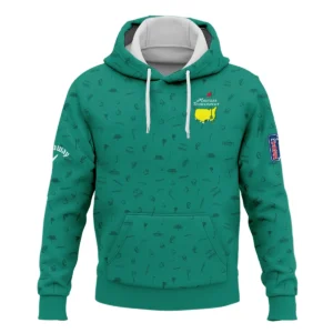 Golf Masters Tournament Callaway Quarter-Zip Jacket Augusta Icons Pattern Green Golf Sports All Over Print Quarter-Zip Jacket