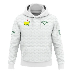 Masters Tournament Golf Callaway Zipper Hoodie Shirt Logo Text Pattern White Green Golf Sports All Over Print Zipper Hoodie Shirt