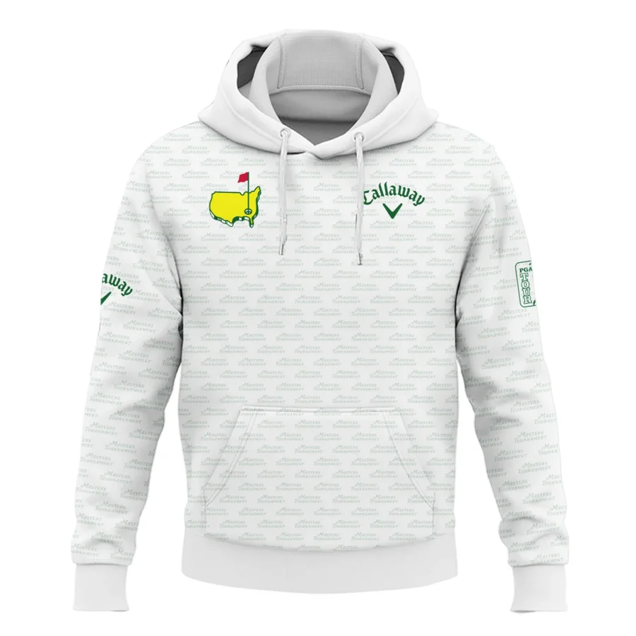 Masters Tournament Golf Callaway Hoodie Shirt Logo Text Pattern White Green Golf Sports All Over Print Hoodie Shirt