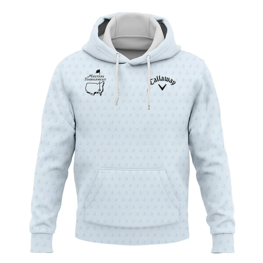 Pattern Masters Tournament Callaway Hoodie Shirt White Light Blue Color Pattern Logo  Hoodie Shirt