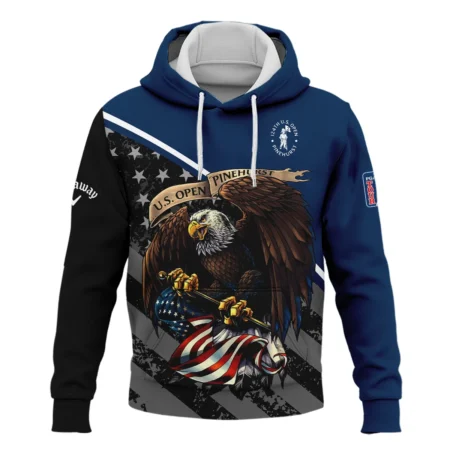 Special Version 124th U.S. Open Pinehurst Callaway Hoodie Shirt Color Blue Eagle USA  Hoodie Shirt