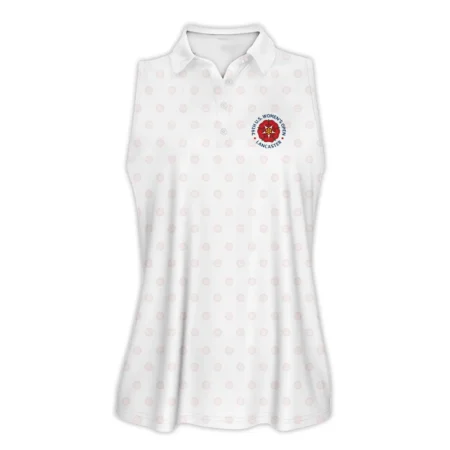 Golf Pattern 79th U.S. Women’s Open Lancaster Ping Sleeveless Polo Shirt White Color All Over Print Sleeveless Polo Shirt For Woman
