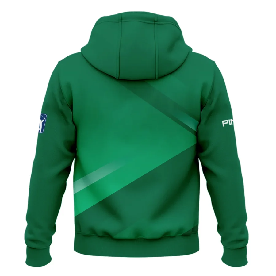 Ping Masters Tournament Golf Zipper Hoodie Shirt Green Gradient Pattern Sports All Over Print Zipper Hoodie Shirt