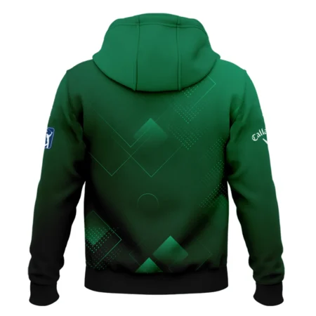 Masters Tournament Callaway Zipper Hoodie Shirt Golf Sports Green Abstract Geometric Zipper Hoodie Shirt