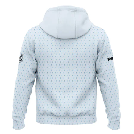 2024 PGA Championship Ping Golf Zipper Hoodie Shirt Light Blue Pastel Golf Cup Pattern All Over Print Zipper Hoodie Shirt