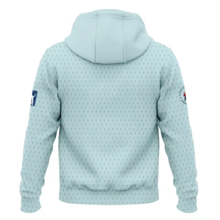 Sports 124th U.S. Open Callaway Pinehurst Zipper Hoodie Shirt Cup Pattern Pastel Green All Over Print Zipper Hoodie Shirt