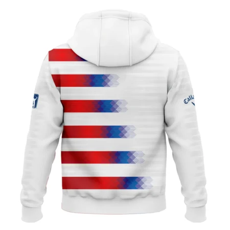 Callaway 124th U.S. Open Pinehurst Golf Sport Zipper Hoodie Shirt Blue Red White Abstract All Over Print Zipper Hoodie Shirt