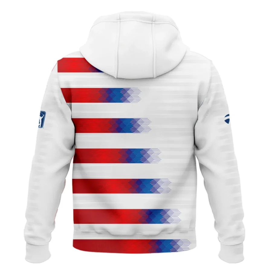 124th U.S. Open Pinehurst Taylor Made Hoodie Shirt Sports Blue Red White Pattern All Over Print Hoodie Shirt