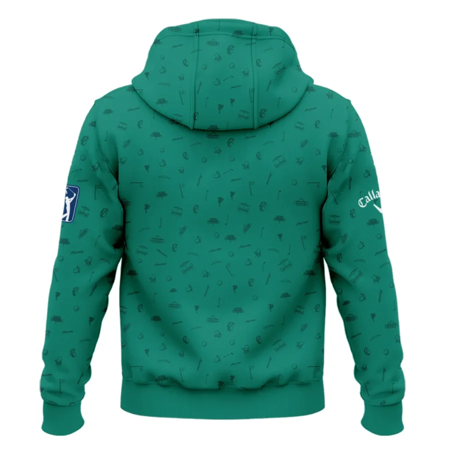 Golf Masters Tournament Callaway Hoodie Shirt Augusta Icons Pattern Green Golf Sports All Over Print Hoodie Shirt