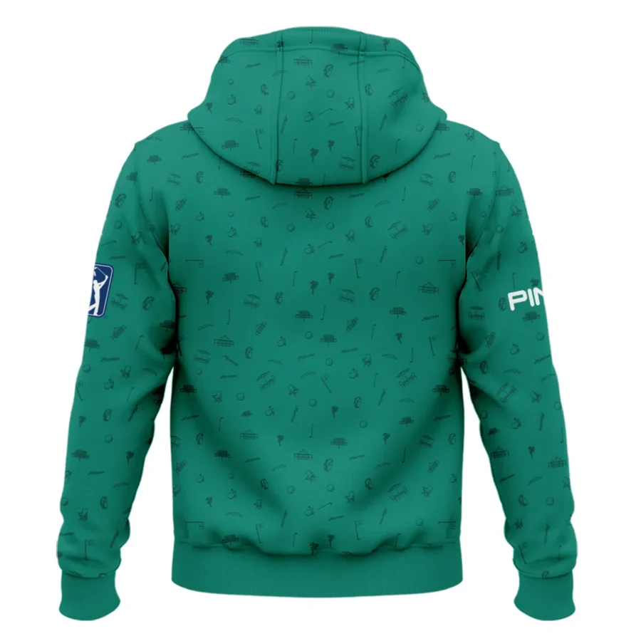 Golf Masters Tournament Ping Hoodie Shirt Augusta Icons Pattern Green Golf Sports All Over Print Hoodie Shirt