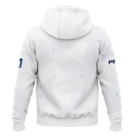 The 152nd Open Championship Golf Sport Ping Zipper Hoodie Shirt Sports Star Sripe White Navy Zipper Hoodie Shirt