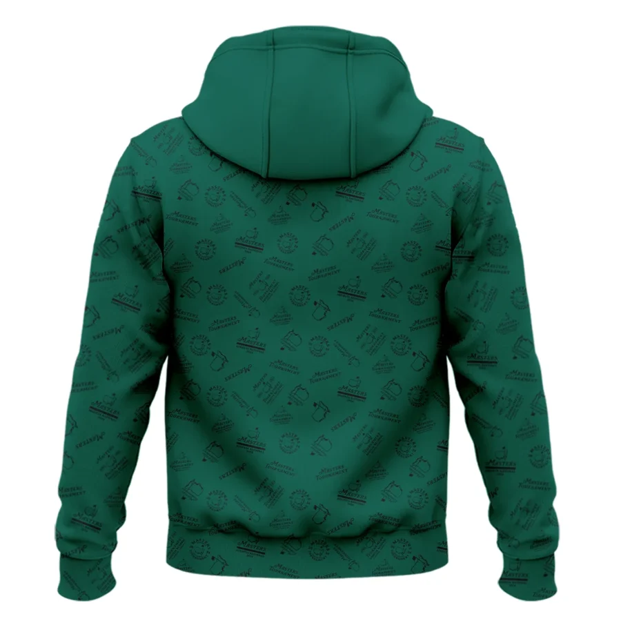 2024 Masters Tournament Callaway Zipper Hoodie Shirt Sports Green Color Pattern All Over Print Zipper Hoodie Shirt