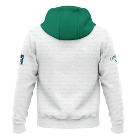 Pattern Masters Tournament Callaway Zipper Hoodie Shirt White Green Sport Love Clothing Zipper Hoodie Shirt